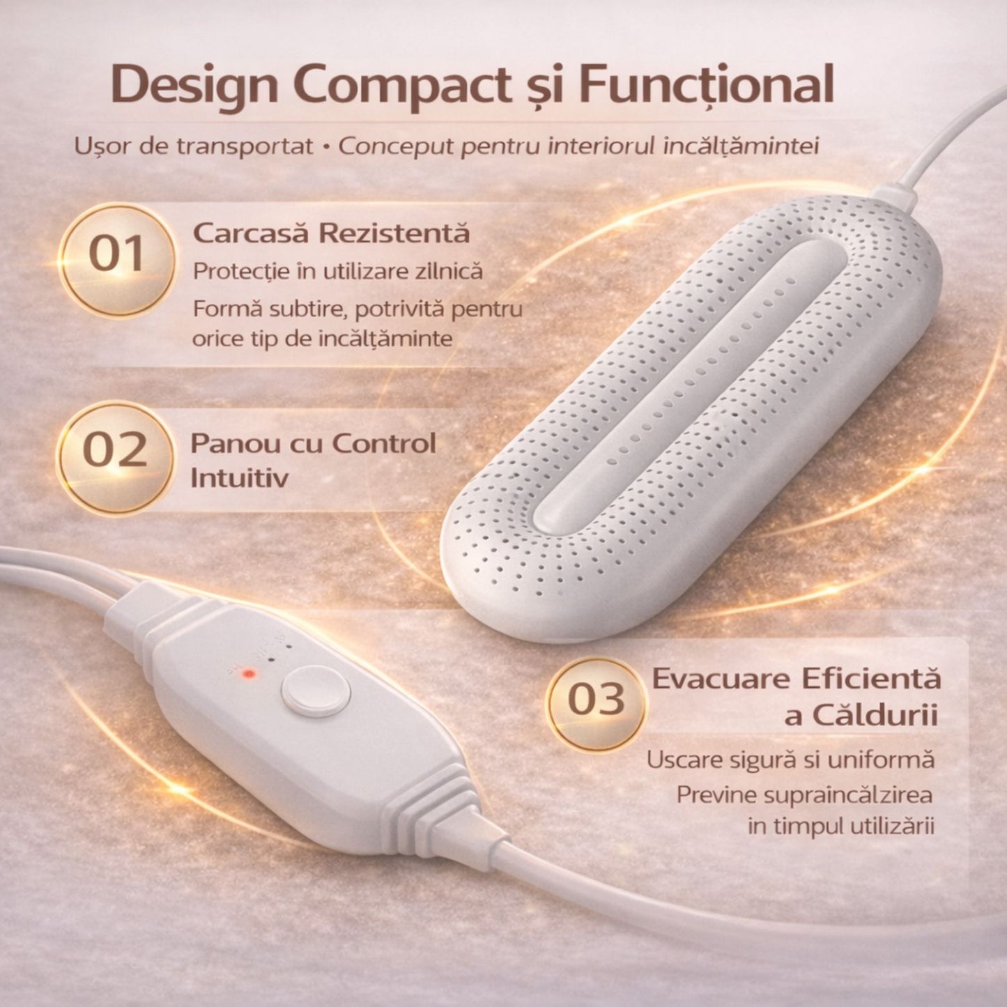 Uscator electric pentru incaltaminte Das Schaf™, cu igienizare UV