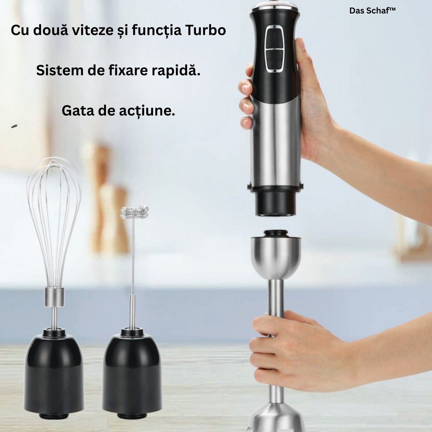 Blender vertical Das Schaf™ 1000W – include dispozitiv electric de curățat suprafețe