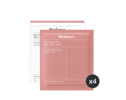 Biodance Bio-Collagen Real Deep Mask – Set 4 Măști Faciale cu Colagen