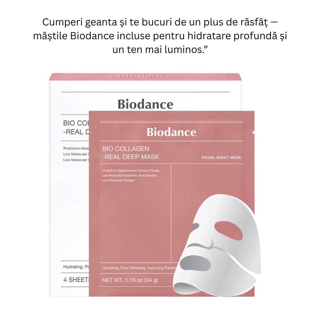 Geantă cosmetice impermeabilă - set măști
